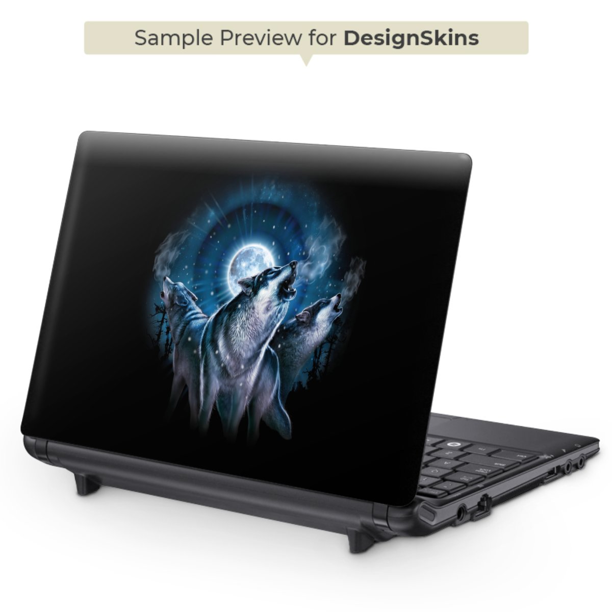 Design-Schutzfolie Wölfe für Aspire One D250 10,1 (26x16,4cm)