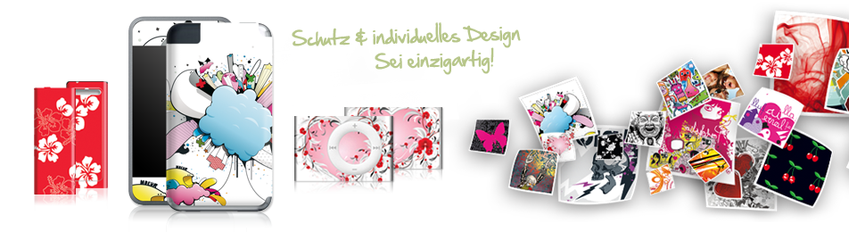 MP3 Player Designfolien: Designfolien für MP3 Player & Co 