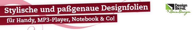 Stylische und passgenaue Design-Schutzfolien für Handy, MP3-Player, Notebook & Co. - DesignSkins von DeinDesign